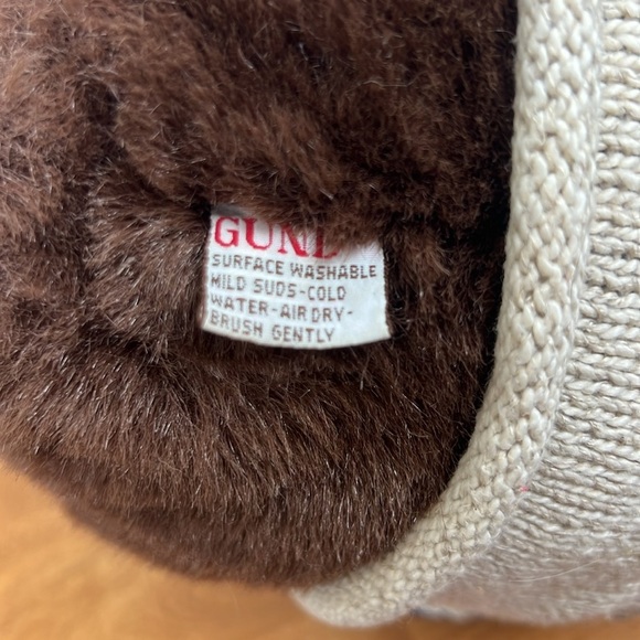 Gund Americana teddy bear knitted American flag sweater 18” - Picture 3 of 6